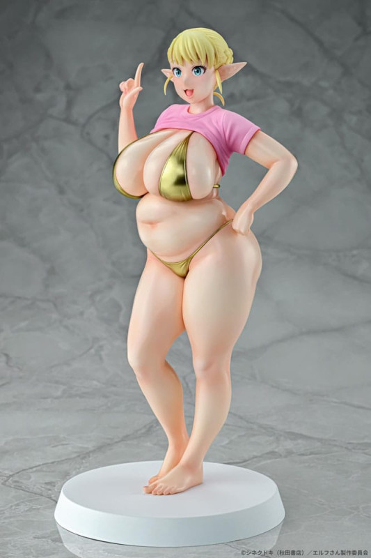 Plus-Sized Elf PVC Statue 1/7 Elfuda Gold Ver. 26 cm 3