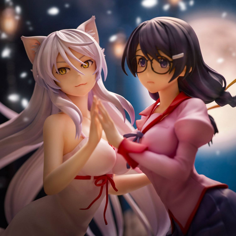Nekomonogatari Monogatari Series PVC Statues Tsubasa Hanekawa Set (re-run) 19 cm 8