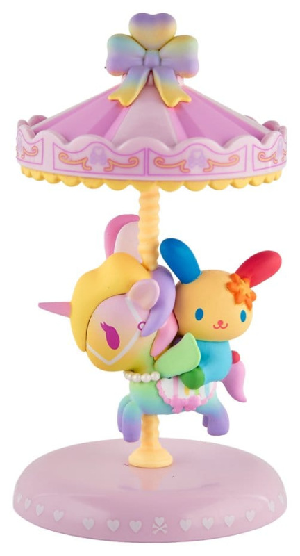 tokidoki x HKF Window Box Figure U*SA*HA*NA & Can Can Sweet Pink Carousel Special Edition 8 cm 1