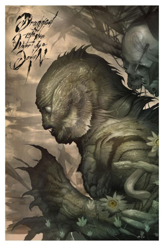 The Creature from the Black Lagoon Art Print Creature from the Black Lagoon by Dan Quintana 61 x 41