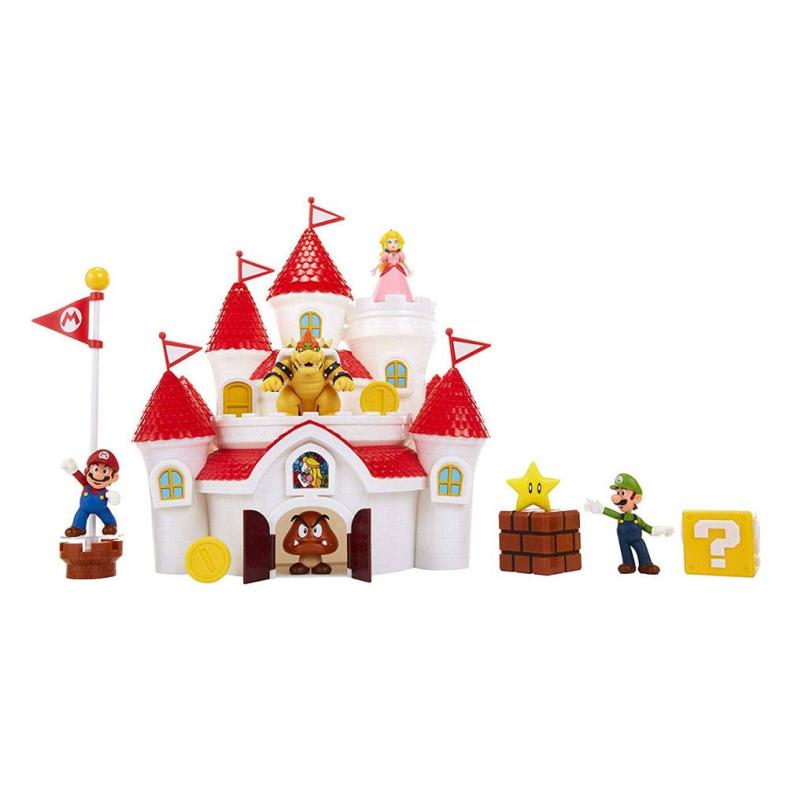 World of Nintendo Deluxe Playset Super Mario Mushroom Kingdom Castle