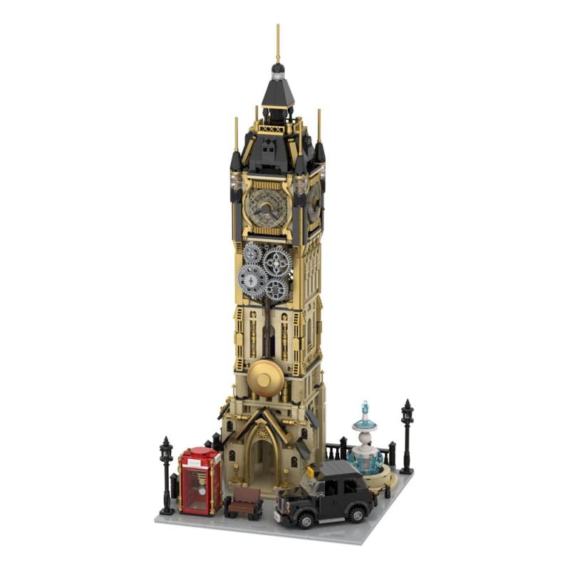 Original-Steampunk Series Construction Set Steampunk Clock Tower Park 58 cm