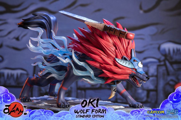 Okami Statue Oki (Wolf Form) 35 cm 10