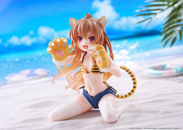 Toradora! Desktop Cute PVC Figure Taiga Aisaka (Tiger Costume Swimwear Ver.) 13 cm 5