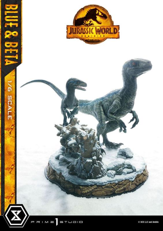 Jurassic World: Dominion Legacy Museum Collection Statue 1/6 Blue & Beta Bonus Version 41 cm