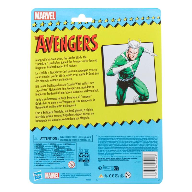 The Avengers Marvel Legends Retro Action Figure Quicksilver 15 cm