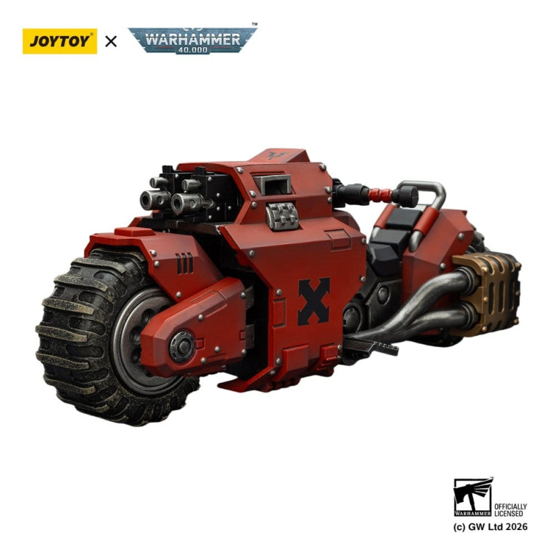 Warhammer 40,000 Raider-pattern Combat Bike Blood Angels with twin-linked bolt rifles 22 cm 8