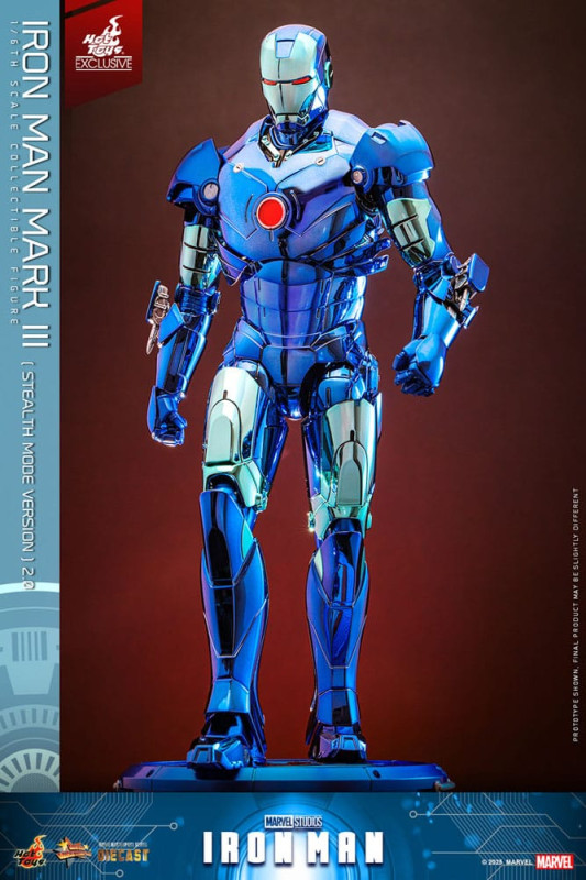 Iron Man Movie Masterpiece Diecast Action Figure 1/6 Iron Man Mark III (Stealth Mode Ver.) 2.0 Hot T 12