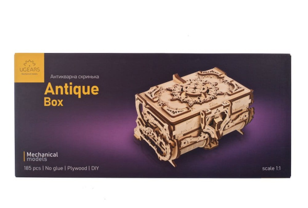 Ugears 3D Wooden Puzzle Antique Box 1