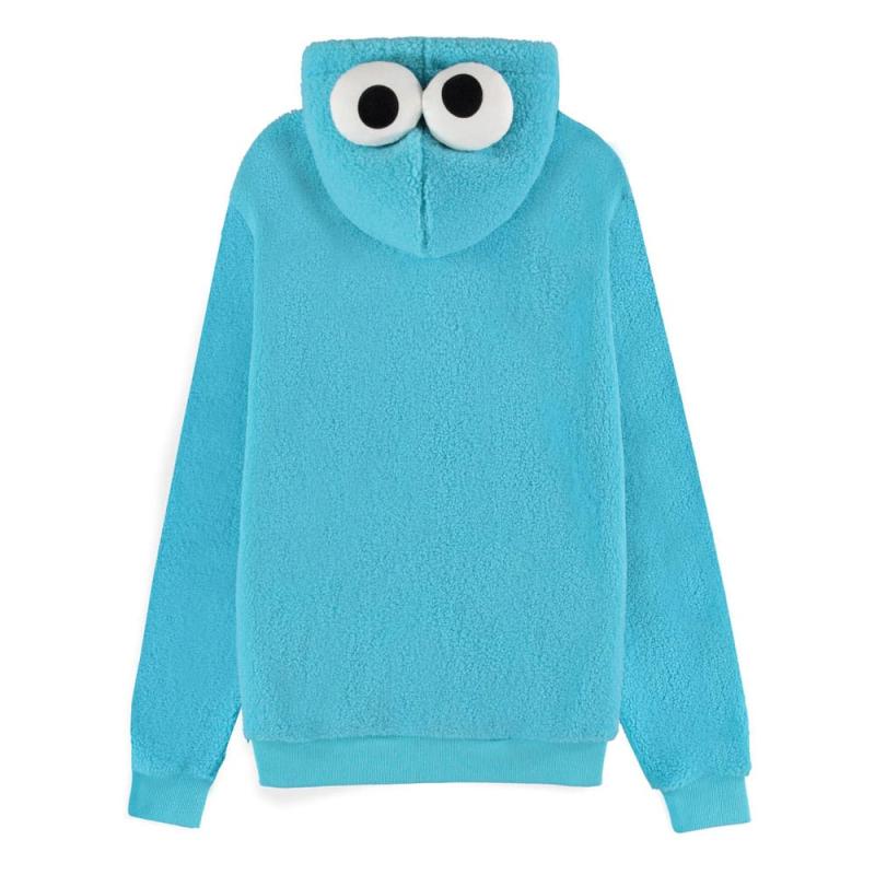 Sesame Street Hooded Sweater Cookie Monster Teddy Size XL