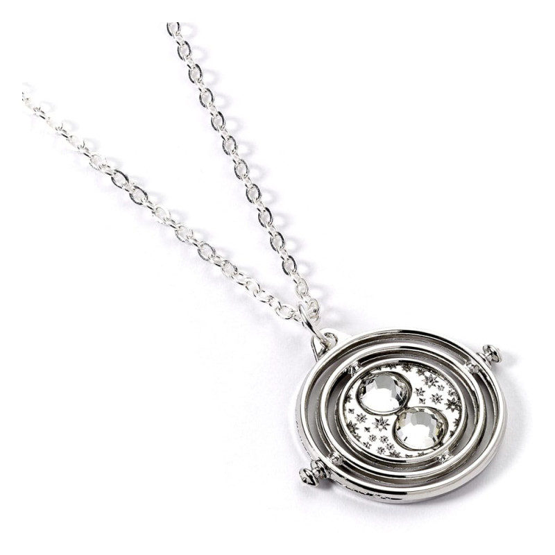 Harry Potter Necklace Time Turner Charm (Silver Tone) 1