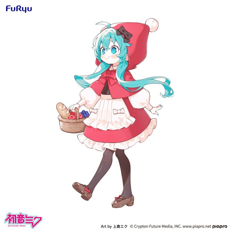 Hatsune Miku Desktop Fairy PVC Statue Hatsune Miku Little red riding hood Ver. 16 cm 5