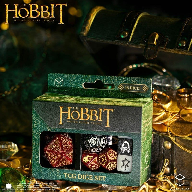 The Hobbit TCG Dice Set of 16 Ember Hearth 1