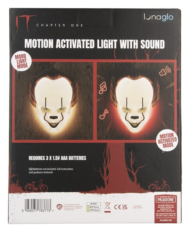 It Light Pennywise Mask Motion Sensor 25 cm 1