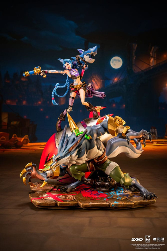 League of Legends Statue 1/10 2XKO Jinx & Warwick Diorama 37 cm 2