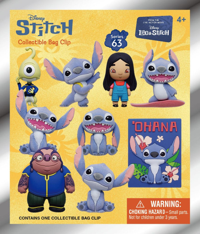 Lilo & Stitch Movie 3D Foam Bag Clips Series 1 Display (24) 1