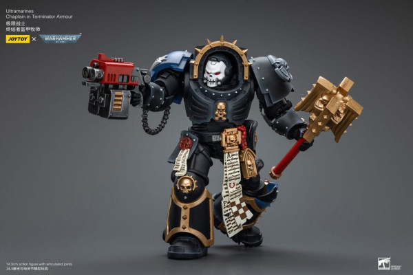 Warhammer 40k Action Figure 1/18 Ultramarines Chaplain in Terminator Armour 12 cm 9