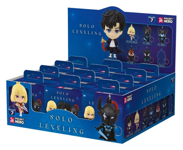 Solo Leveling Pocket Hero Keychain Series 1 Blind Box Display (12) 5