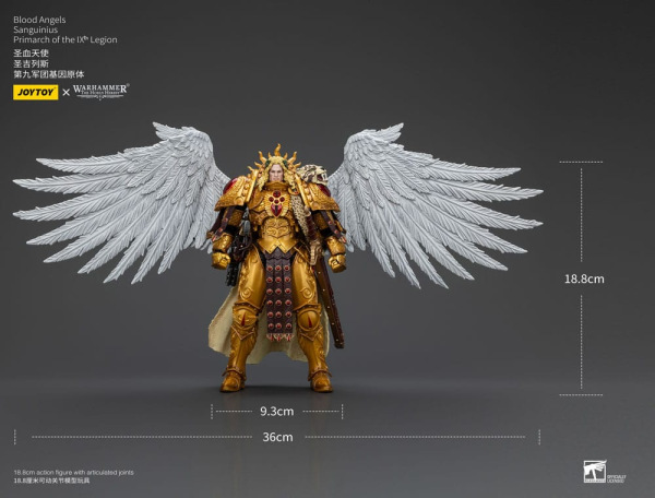 Warhammer The Horus Heresy Action Figure 1/18 Blood Angels Sanguinius Primarch of the IXth Legion 19 14