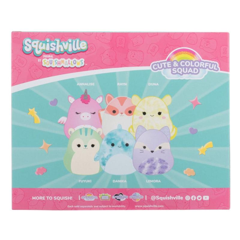 Squishville Mini Squishmallows Plush Figure 6-Pack Cute & Colorful Squad 5 cm