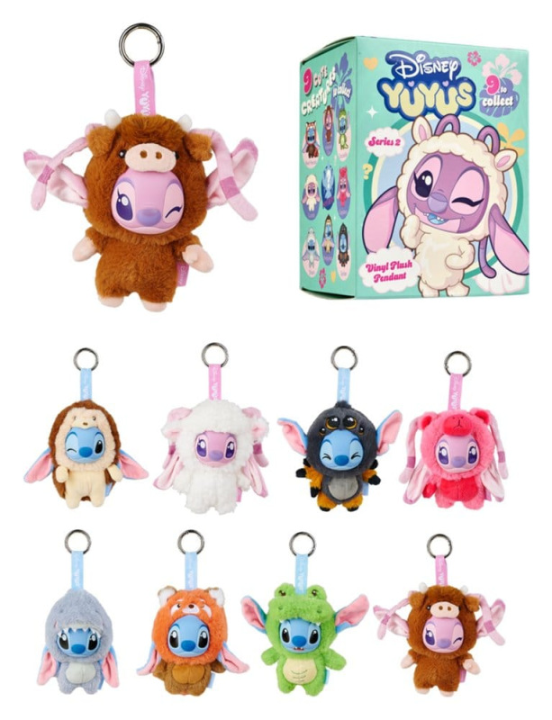 Disney YuYus Plush Key rings Wave 2 Stitch & Angel 13 cm Blindbox Display (8) 5