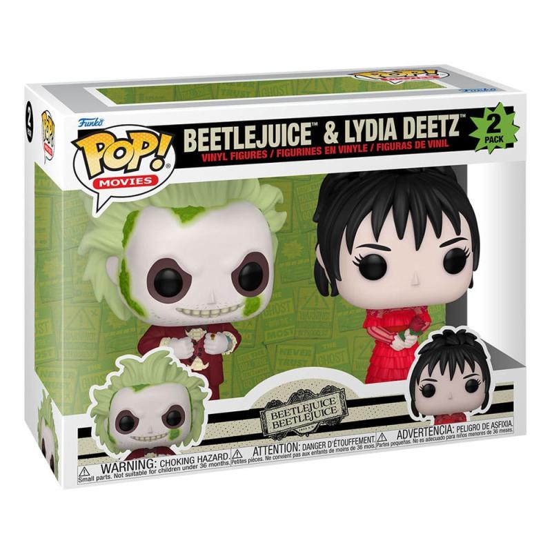 Beetlejuice 2 POP! Animation Vinyl Figures 2-Pack Beetlejuice & Lydia Deetz 9 cm 1