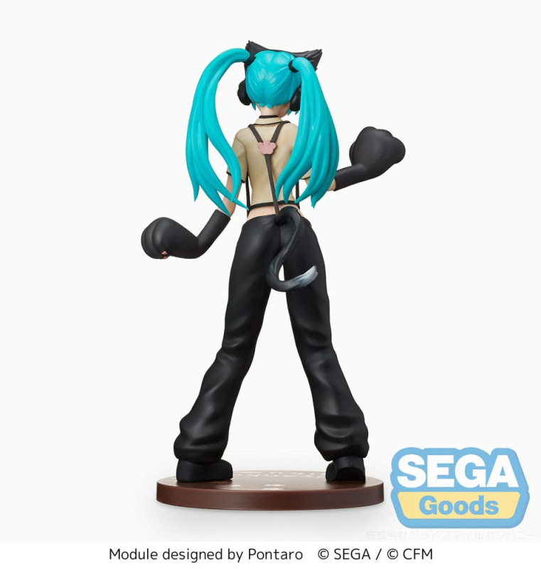 Hatsune Miku Project DIVA Arcade Future Tone SPM PVC Statue Hatsune Miku Kitty Cat 23 cm 4