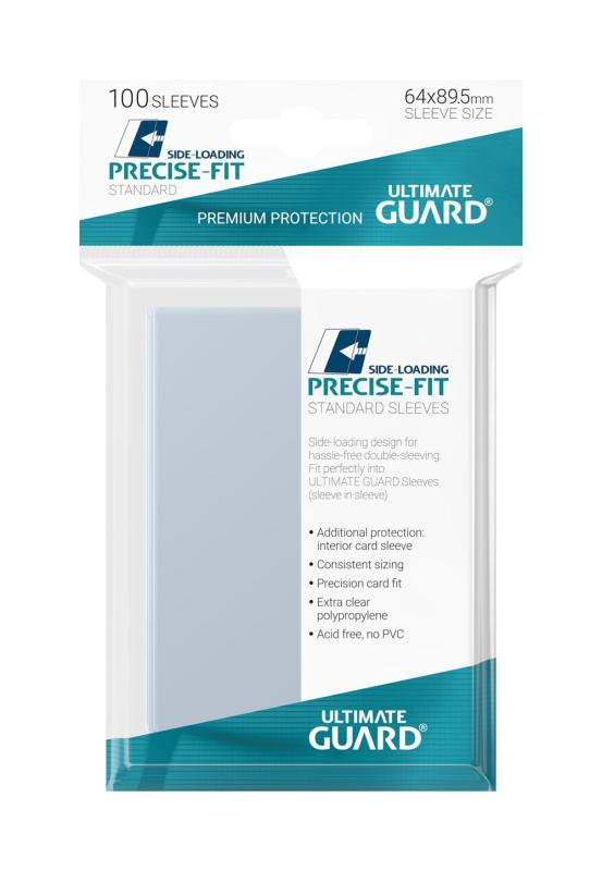 Ultimate Guard Precise-Fit Sleeves Side-Loading Standard Size Transparent (100)