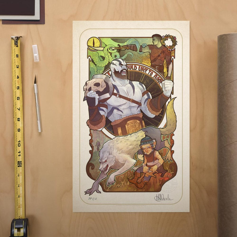 Critical Role Art Print Travis Willingham: 10th Anniversary Art Nouveau Illustrations 46 x 28 cm - u 1
