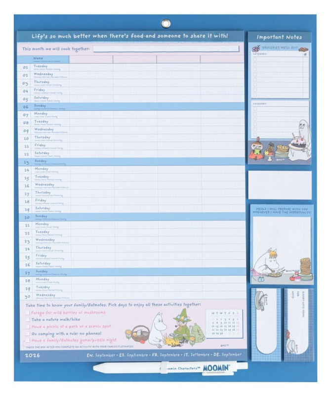 Moomin Magnetic Planner 2026/27 30 x 35 cm 2