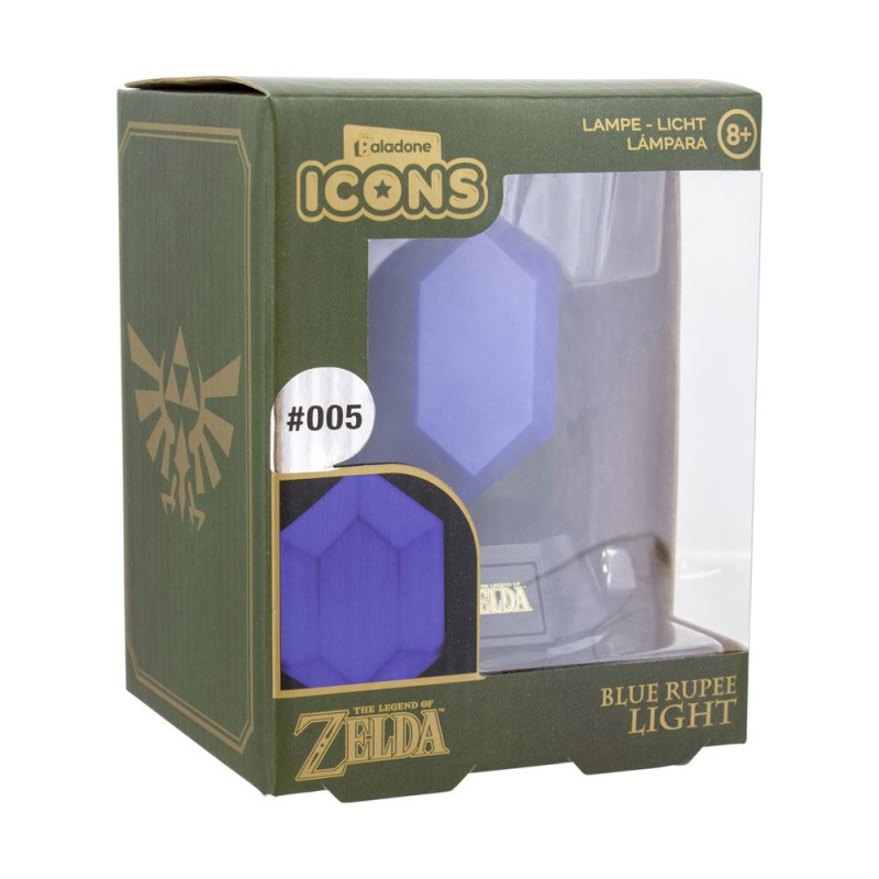 The Legend of Zelda 3D Icon Light Blue Rupee 10 cm 2