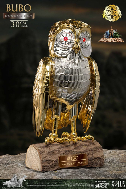 Bubo the Mechanical Owl Soft Vinyl Statue Ray Harryhausen's Bubo Chrome Ver. 30 cm 3