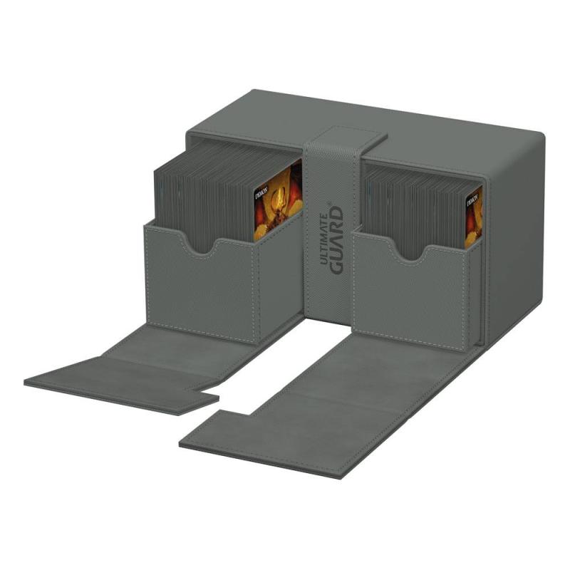 Ultimate Guard Twin Flip`n`Tray 200+ XenoSkin Monocolor Grey