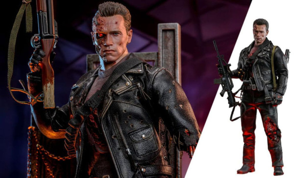 Terminator 2 Movie Masterpiece Action Figure 1/6 T-800 Battle Damaged Version 2.0 32 cm 4