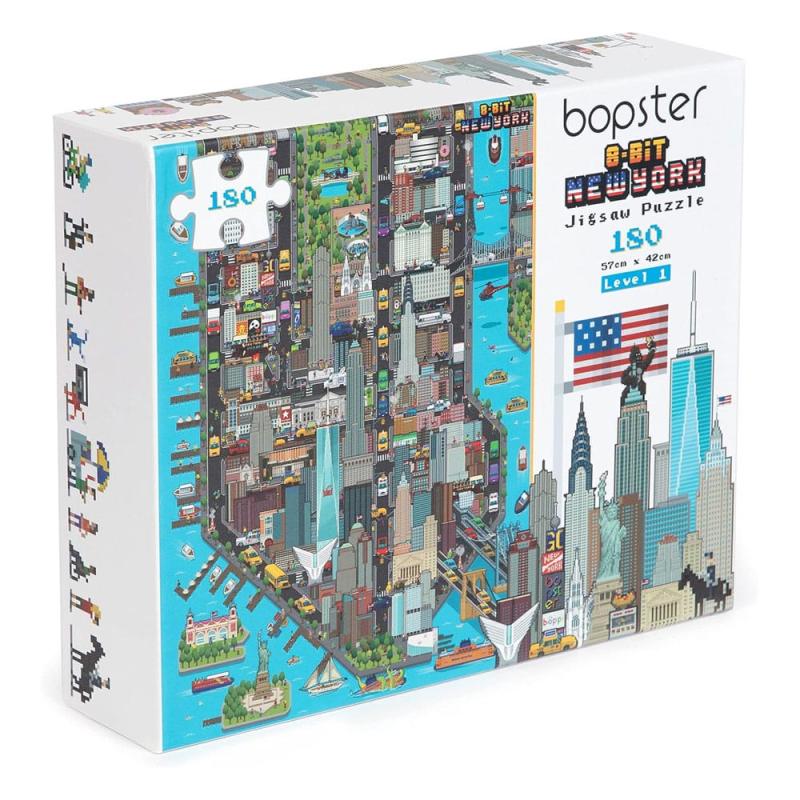 8-Bit Pixel Puzzle New York Level 1 180 Pieces