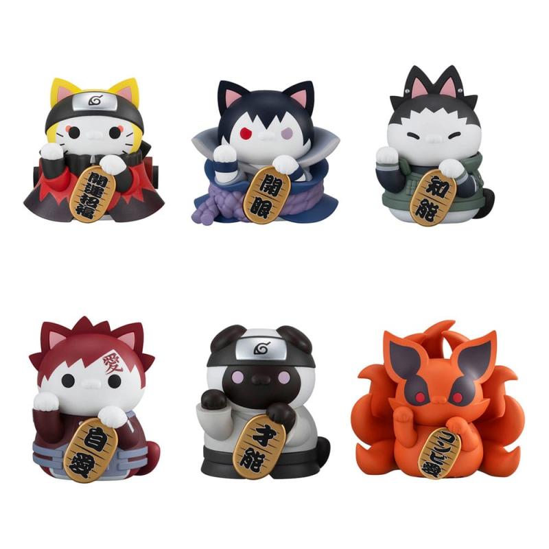 Naruto Shippuden Mega Cat Project Nyaruto! Trading Figures Fortune Cats Naruto Uzumaki & Friends Ver