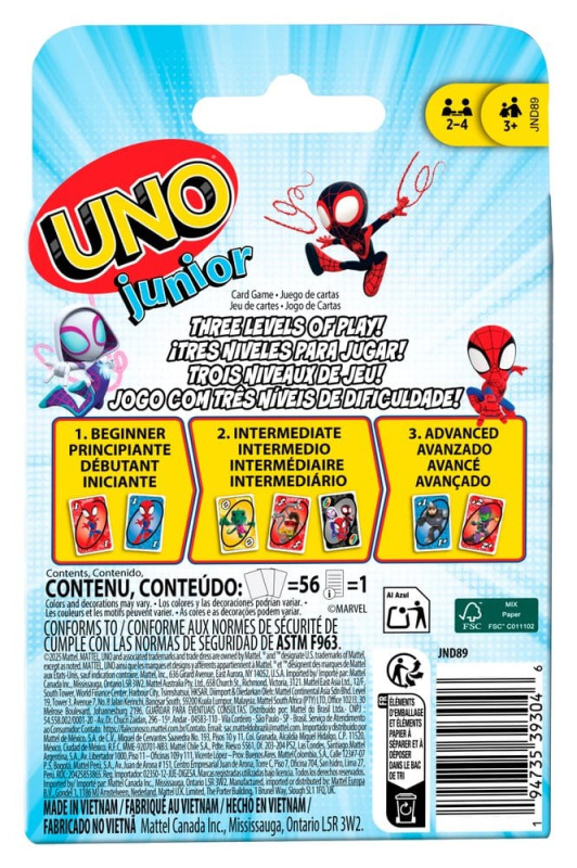 Spidey & His Amazing Friends UNO Junior Card Game 5