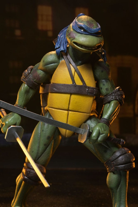 Teenage Mutant Ninja Turtles (1990 Movie) Action Figure Roof Top Battle Shredder vs Leo 18 cm 14