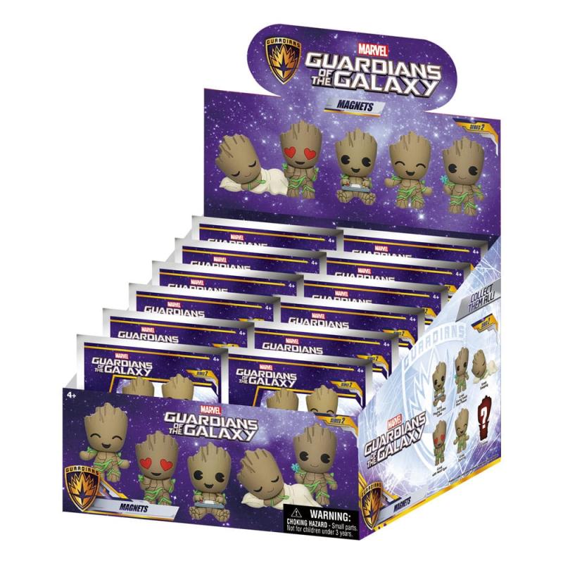 Guardian of the Galaxy 3D Magnets Groot Series 2 Display (12)