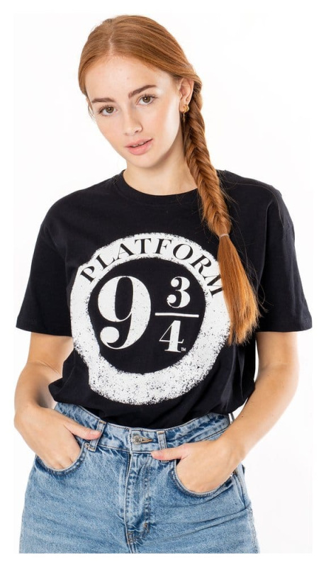 Harry Potter T-Shirt Platform 9 3/4 Raised Print Size S 1