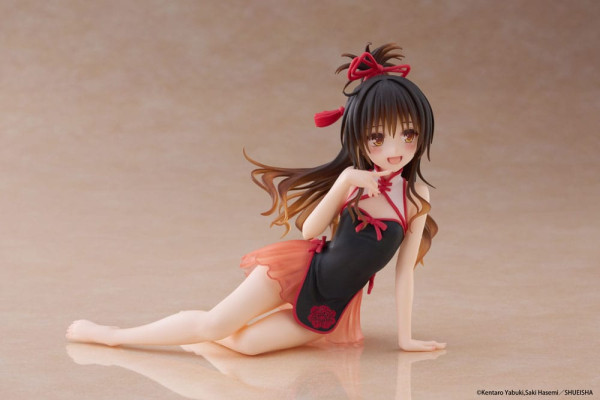 To Love-Ru Darkness PVC Statue Desktop Cute Figure Mikan Yuki Chinese Dress Ver. 13 cm 5