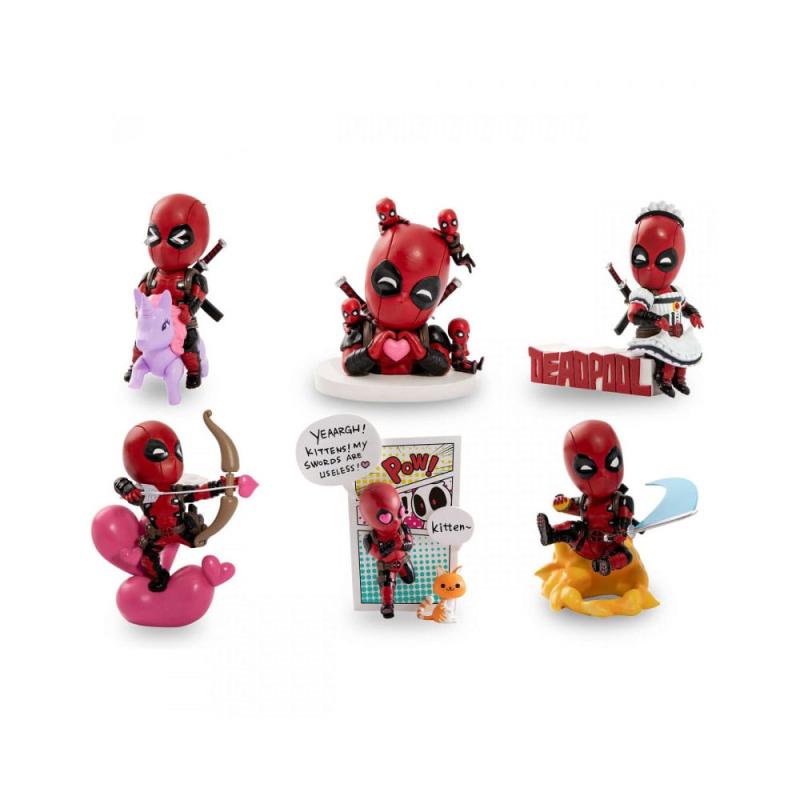 Marvel Hero Box Classic Series Mini Figures Deadpool 8 cm Display (6)