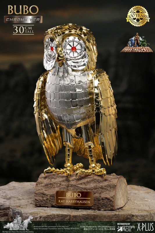 Bubo the Mechanical Owl Soft Vinyl Statue Ray Harryhausen's Bubo Chrome Ver. 30 cm 2
