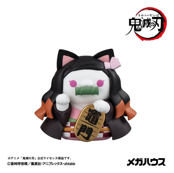 Demon Slayer: Kimetsu no Yaiba Mega Cat Project Minifigures 6 cm Demon Slayer Fortune Cats ver. 02 B 1
