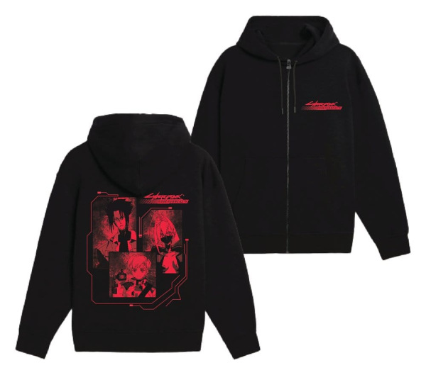 Cyberpunk Edgerunners 2 Zipper Hoodie Key Characters S 1