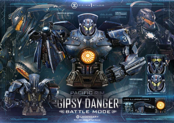 Pacific Rim Life Size Bust 1/1 Gipsy Danger Battle Mode 75 cm 4
