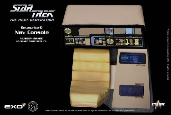 Star Trek: The Next Generation Replica 1/6 Enterprise-D Bridge CONN Console 6