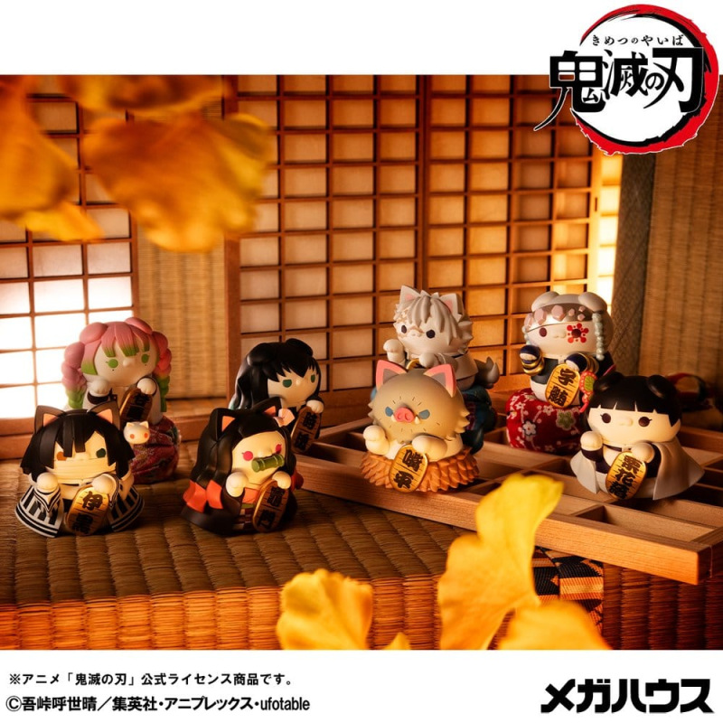 Demon Slayer: Kimetsu no Yaiba Mega Cat Project Minifigures 6 cm Demon Slayer Fortune Cats ver. 02 B 11