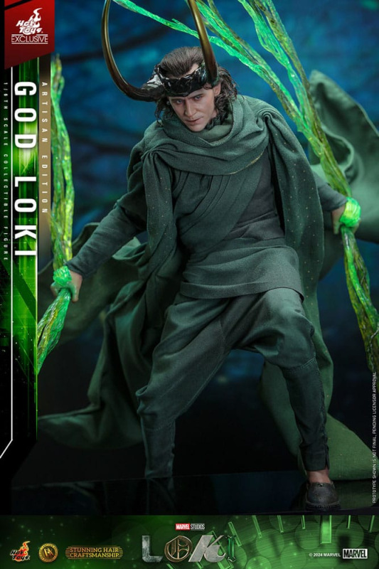 Loki DX Action Figure 1/6 God Loki Artisan Edition Hot Toys Exclusive 31 cm 12