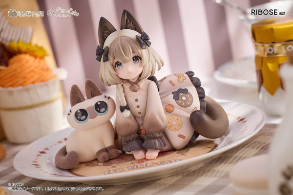 Decorated Life Collection PVC Statue Tea Time Cats x Siamese Cat Azuki-san Friendship Collaboration 6